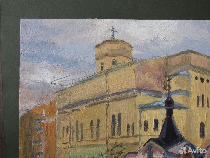 Картина маслом пейзаж городской Санкт-Петербург