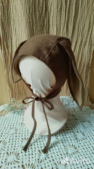 Шапка чепчик с ушками