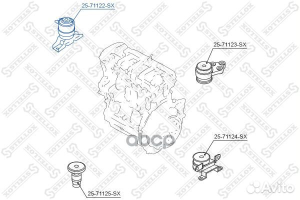 25-71122-SX подушка двс правая Mazda Tribute C