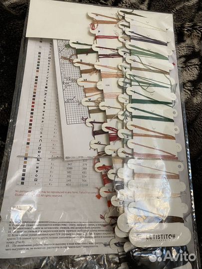 Остатки от набора для вышивания