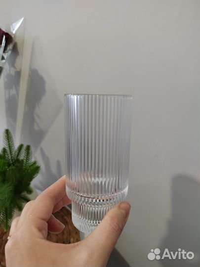 Новый набор рифленых стаканов 6шт