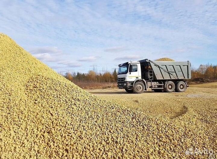 Щебень известняковый 5-20 с доставкой