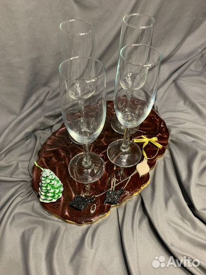 Подставка интерьерная, подставка под фужеры