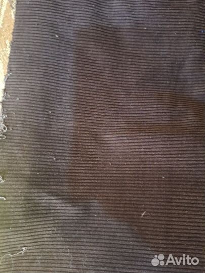 Вельвет ткань. Темно-коричневый