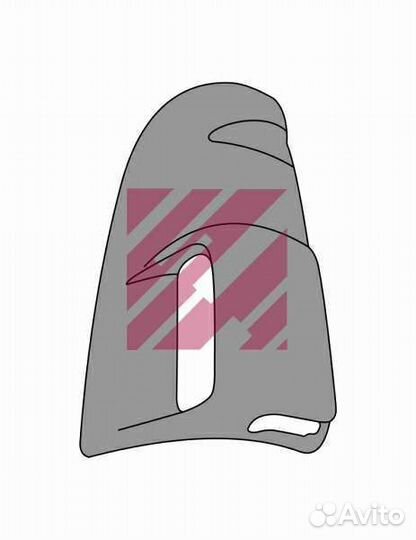 Дефлектор кабины белый пластик SMC левый Scania