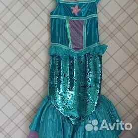 Детский карнавальный костюм «Русалочка», платье, парик, р. 34, рост 134 см