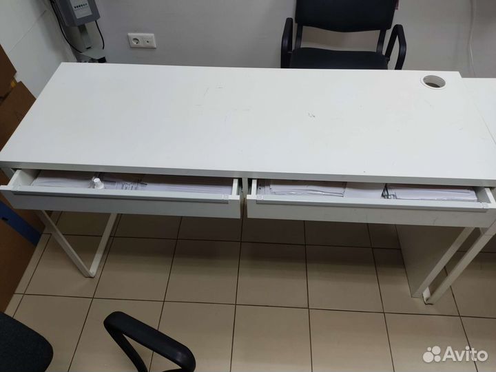 Компьютерный стол белый бу