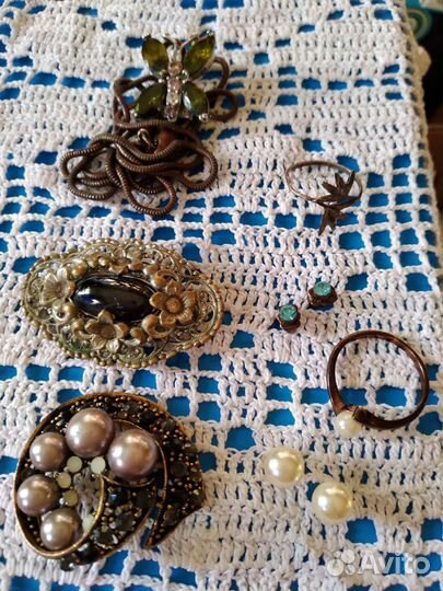 Запонки зажимы для галстука броши и др СССР