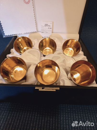 Шикарнейшие серебряные стопки 925-й пробы на 45 мл