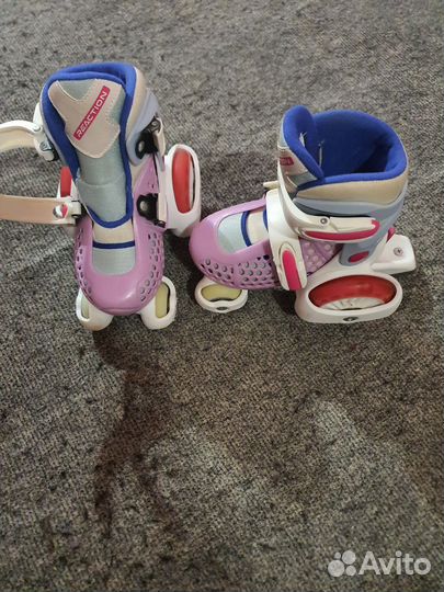 Роликовые коньки детские раздвижные