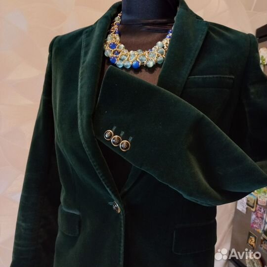 Пиджак бархатный massimo dutti