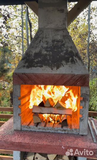 Мангал из бетона