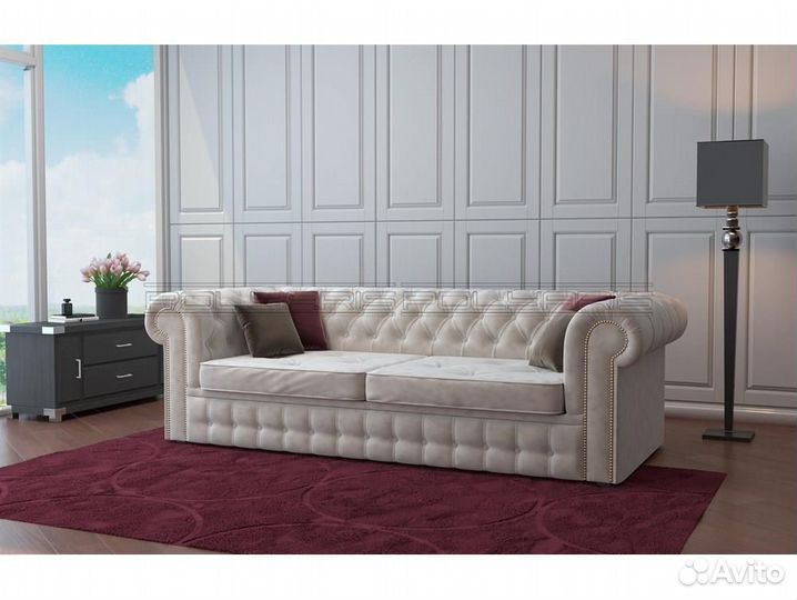 Прямой диван на 3 модуля без спального места 