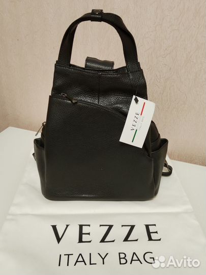 Женская сумка рюкзак из натуральной кожи