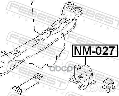 Подушка двигателя левая MT NM027 Febest