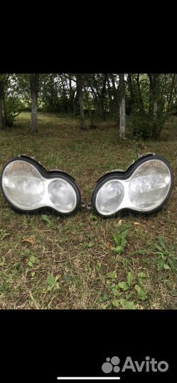 Фары на mercedes w203 рейсталинг