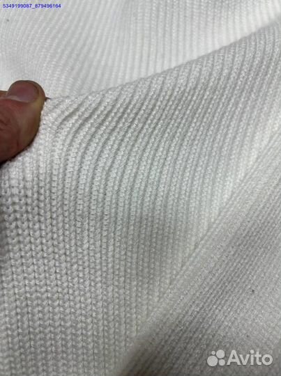 Современный белый джемпер Stone Island