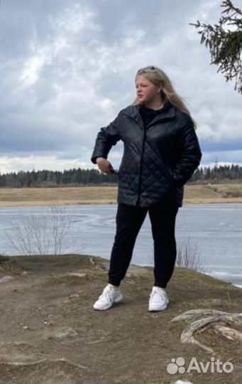 Куртка демисезонная женская 50 52 оверсайз