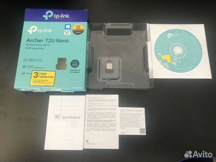 USB Wi-Fi адаптер (TP-link Archer T2U Nano)