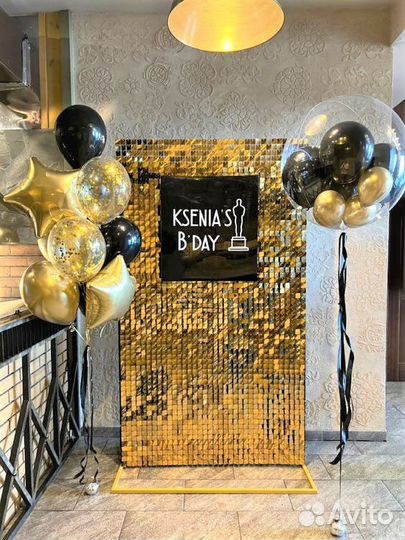 Аренда фотозоны из пайеток