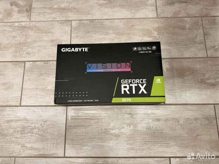 Видеокарта RTX 3070 gigabyte vision oc