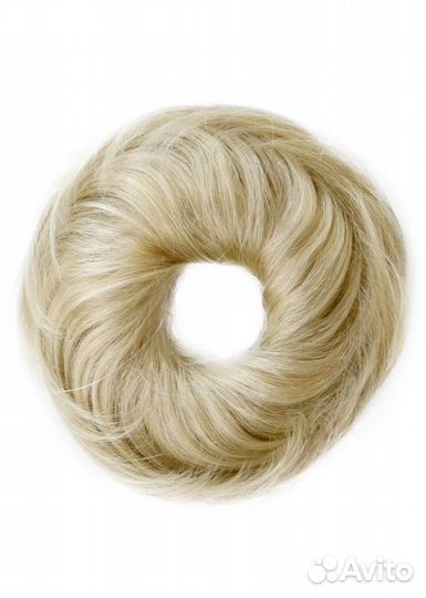 Резинка из натуральных волос цвета блонд в ассорт