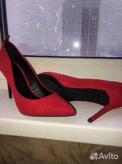 Туфли красные новые р 37