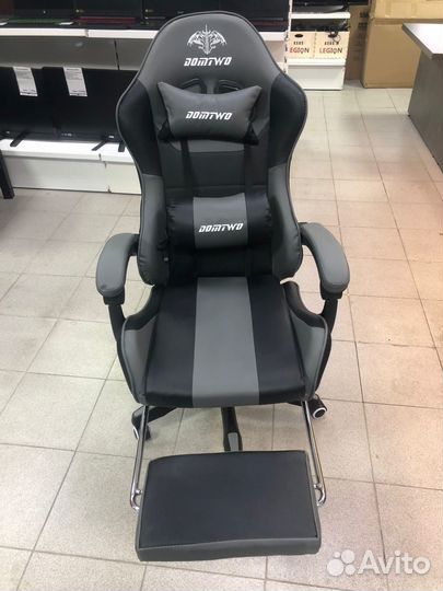 Игровое Компьютерное Кресло domtwo (Черно-Серый)