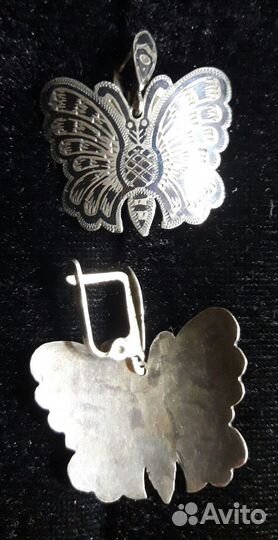 Серьги серебро (времен СССР)