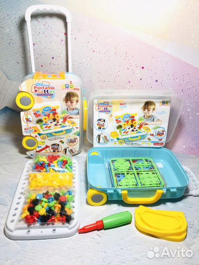 Конструктор с инструмениами в чемодане новый