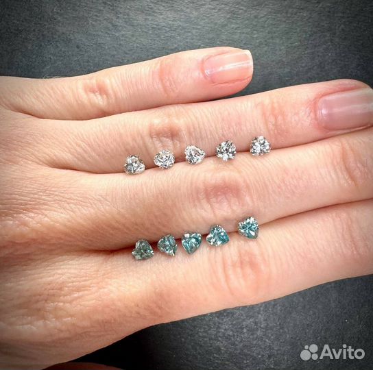 Лот циркон старлит 3,89ct 4х4 мм Камбоджа