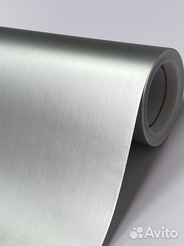 Автовинил плёнка матовый хром серебро