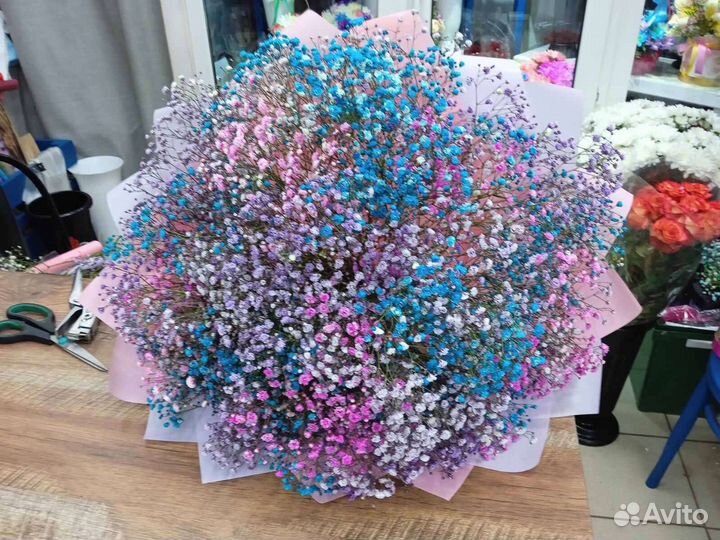 Гипсофила, букет, доставка цветов