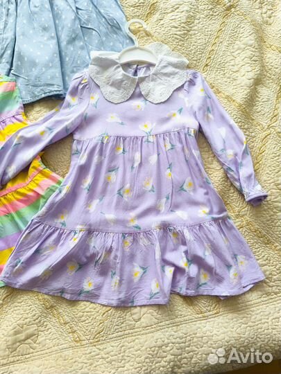 Платья для девочки пакетом 104-110 6 шт