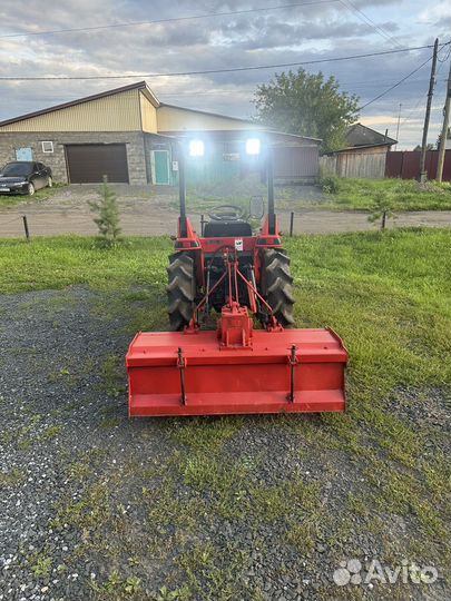 Вспашка земли минитрактором фреза