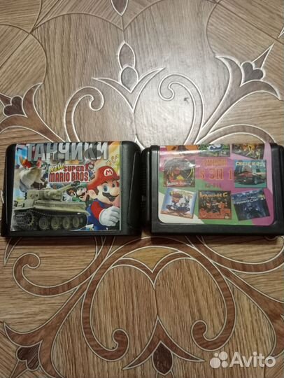 Картриджи для sega mega drive 2