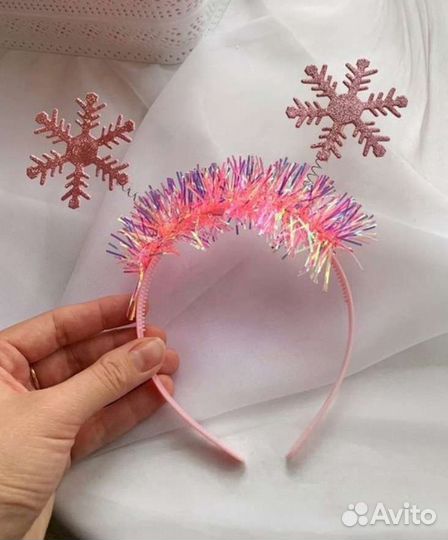 Ободок снежинка