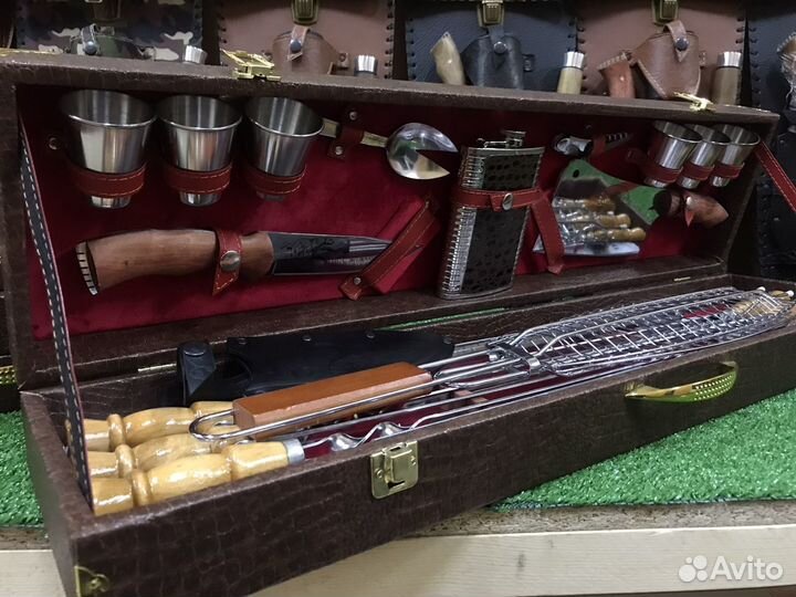 Шампуры в кейсе, набор шашлычный