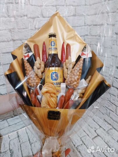 Съедобные мужские букеты