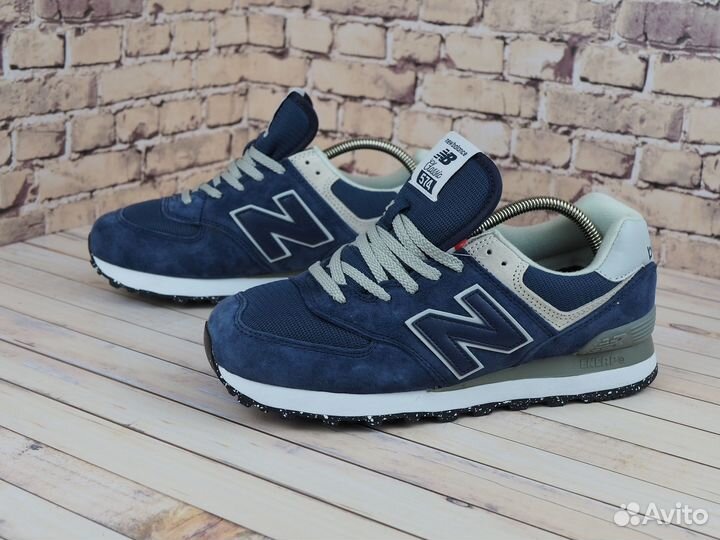 New balance 574 Blue Premium Качество