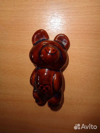 Олимпийский мишка СССР из керамики