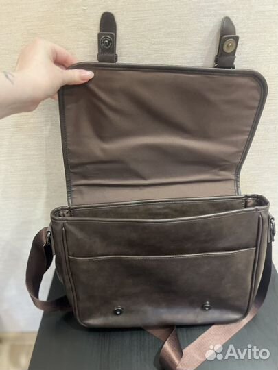 Портфель сумка мужская кожаная