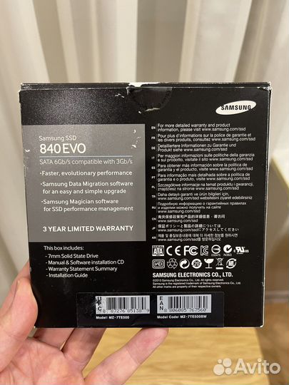 Samsung SSD 840 EVO 500Gb