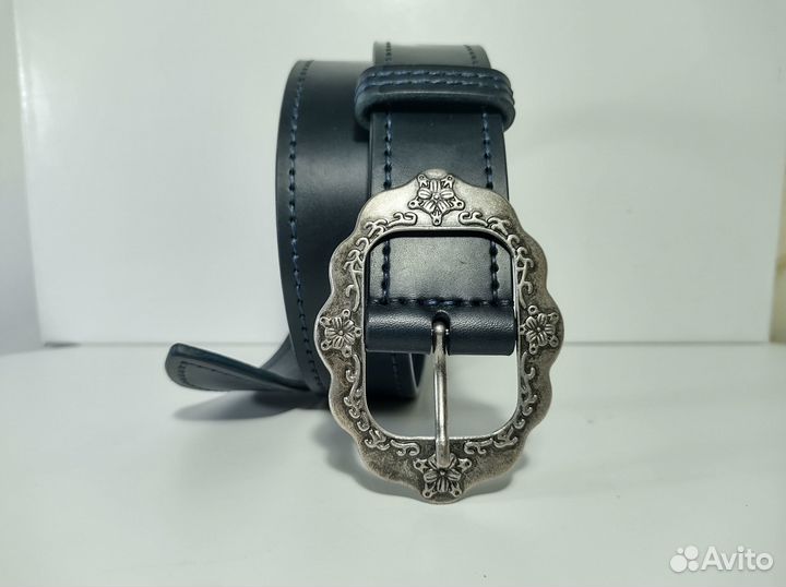 Ремень кожаный ручной работы