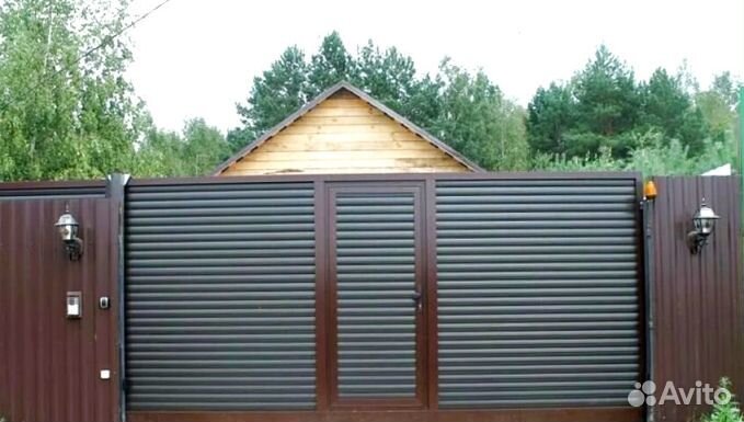 Откатные ворота качественно прочные