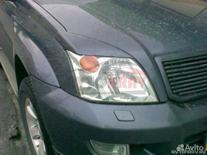 Реснички на фары для Land Cruiser Prado 120