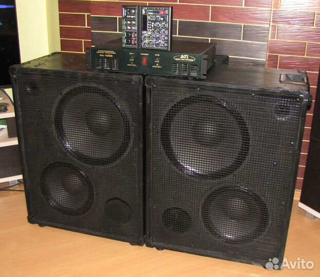 Колонки S-Pro 2087W Усилитель PA-1002 Микшер-DSP
