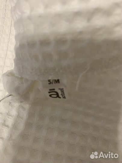 Халат вафельный белый,новый