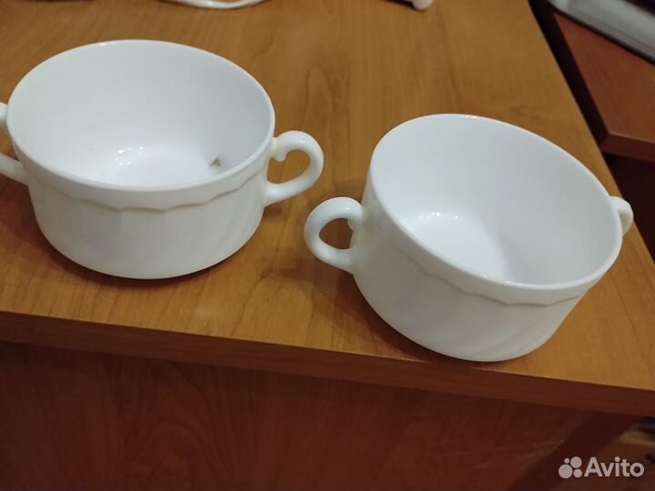 Бульонница/супница, тарелки большие и средние