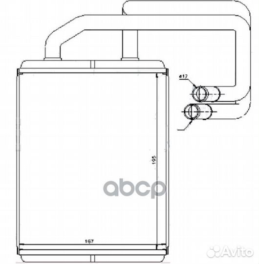 1035198SX радиатор печки KIA Cerato all 04 10
